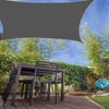 Rectangular Sun Shade Sail 2x3 Meter Foldable Wear Resistant Oxford