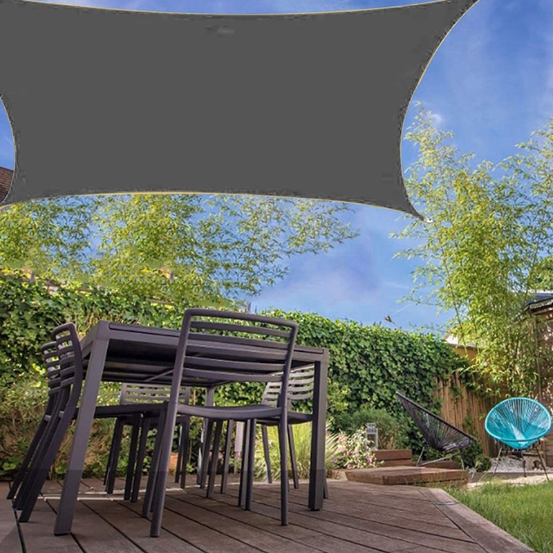 Rectangular Sun Shade Sail 2x3 Meter Foldable Wear Resistant Oxford