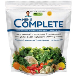 ANDREW LESSMAN Multivitamin-Men's Complete 30 Packets - High Potencies of 30+ Nutrients, Essential Vitamins, Minerals, Carotenoids. Small Easy-to-Swallow. No Binders, No Fillers, No Additives