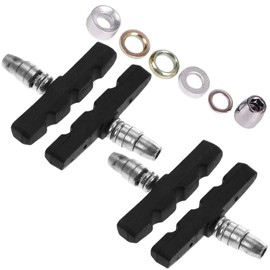 V-brake pads, 2 pairs of bicycle brake pads with bolts, bicycle brake shoes, brake pads for V-brake shoes, brakes bicycle brakes for MTB, blocks brake shoes