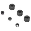 6Pcs Router Collet Adapter Carbon Steel 6mm 6.35mm 8mm Set