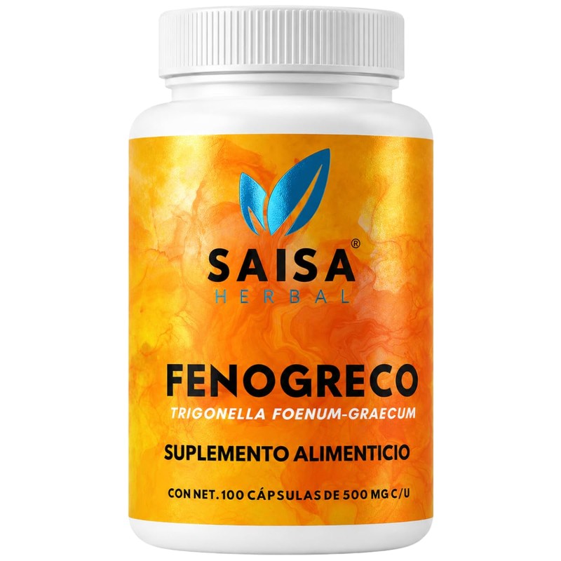 Fenogreco 100% Puro bolsa con 100 cápsulas