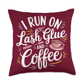 Lash Tech Lash Technician Lash Lounge Owner Lash Artist Throw Pillow