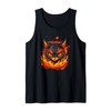 Burning Hellcat with Flames for Fire Sport training Tank Top