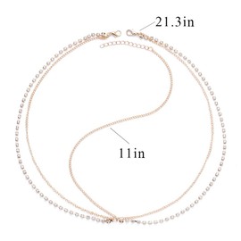 Crysly Boho - Cadena para la cabeza con cristales dorados para fiestas de graduación india, joyería para mujeres y niñas