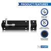 XFORT® 2 Pack Heavy Duty Tower Bolt Black 100mm (4"),