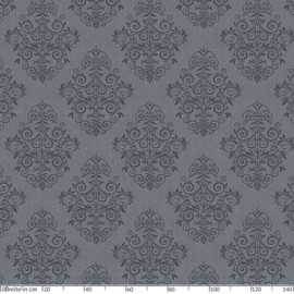 Anro Oilcloth Tablecloth, Oilcloth Wax Tablecloth, Tendril Pattern, 120 x 140cm