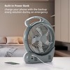 LUDGER 10" Rechargeable Fan with LED and FM Radio (EL-8210F),