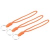 YOKIVE 3 Pcs Paracord Lanyard with Keyrings, Wrist Keychain Cord