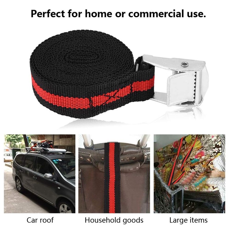 QANYEGN Ratchet Tie Down Straps, Adjustable Cam Buckle Tensioning Belts,