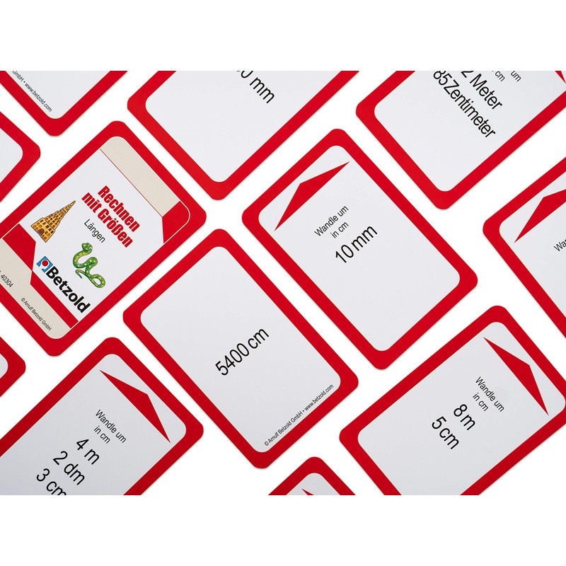 Betzold - Cards for the Magic Cylinder, Calculating with Lengths