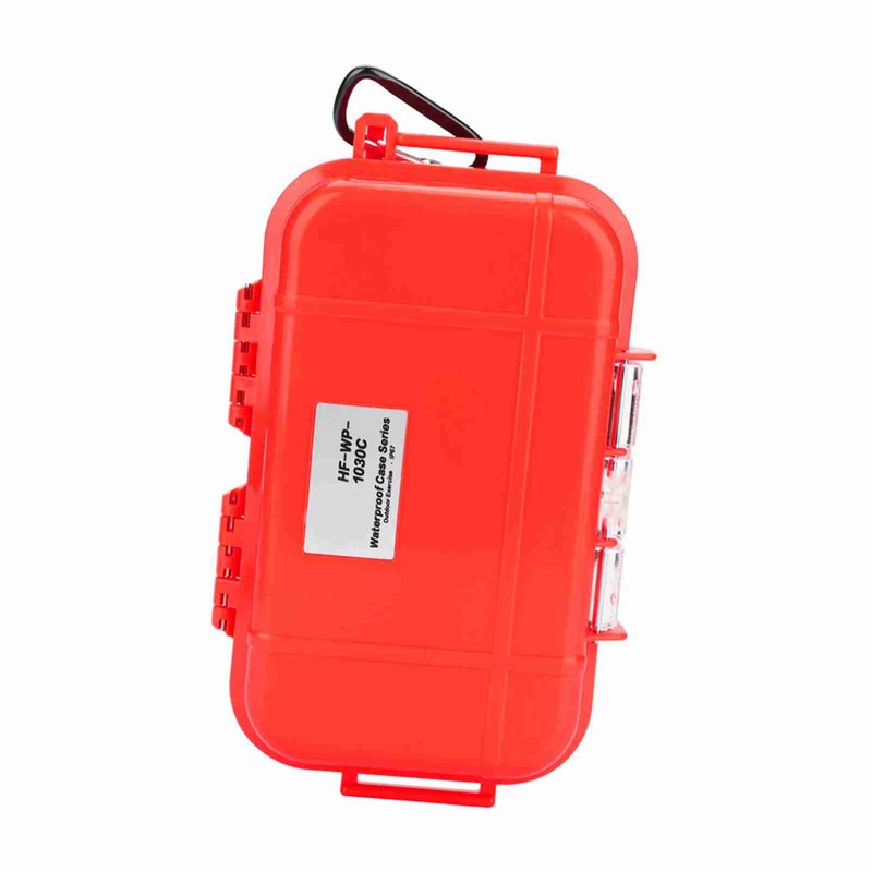 Outdoor Survival Shockproof Waterproof Storage Case Airtight Carry Box Container(Red)