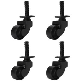 Set of 4 Solid Brass Caster Heavy Duty & Safe for All Floors Perfect Replacement for Floor Mat Oil Rubbed Bronze Finish Wheels for Chairs/Tables/Furniture