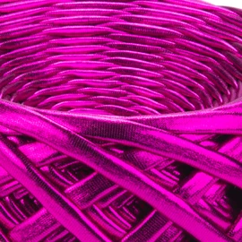 Hilo de camiseta súper voluminoso YarnArt Metallic Club - 100% poliéster, 180 g / 6.35 oz, 55 m / 60 yardas - Colores brillantes, perfecto para bolsos, alfombras, bolsos de crochet y más (8111)