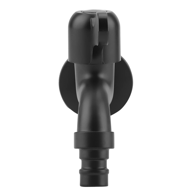 Black Wall Mounted Cold Water Faucet 304 Stainless Steel Outdoor
