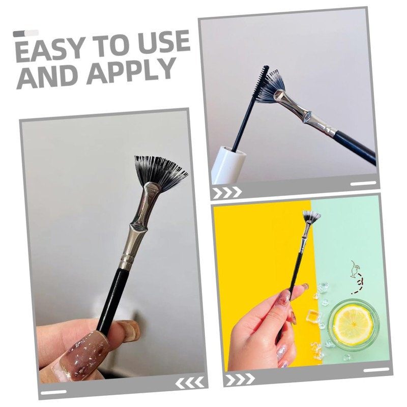 Outanaya Eyelash Brush Applicator Tool for Eye Makeup Fan-shaped Design