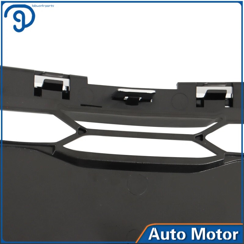 labwork Front Bumper Upper & Lower Grille Chrome & Black