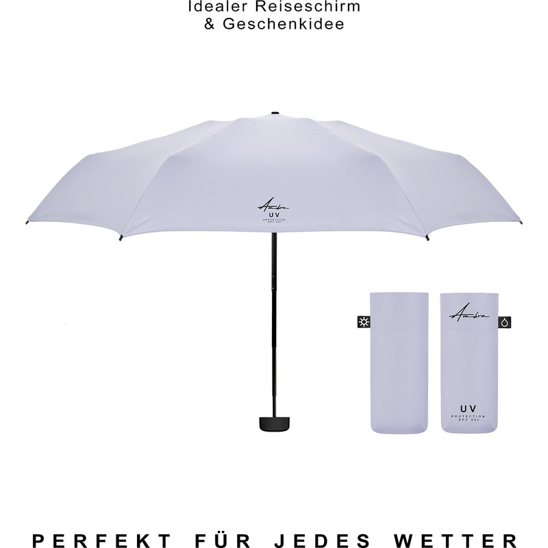 AMBRA UV: UV Protection Umbrella Windproof Mini Pocket Umbrella for