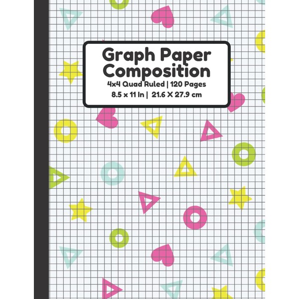 Graph Paper Composition: 4x4 Quad Ruled Graph Paper Notebook |