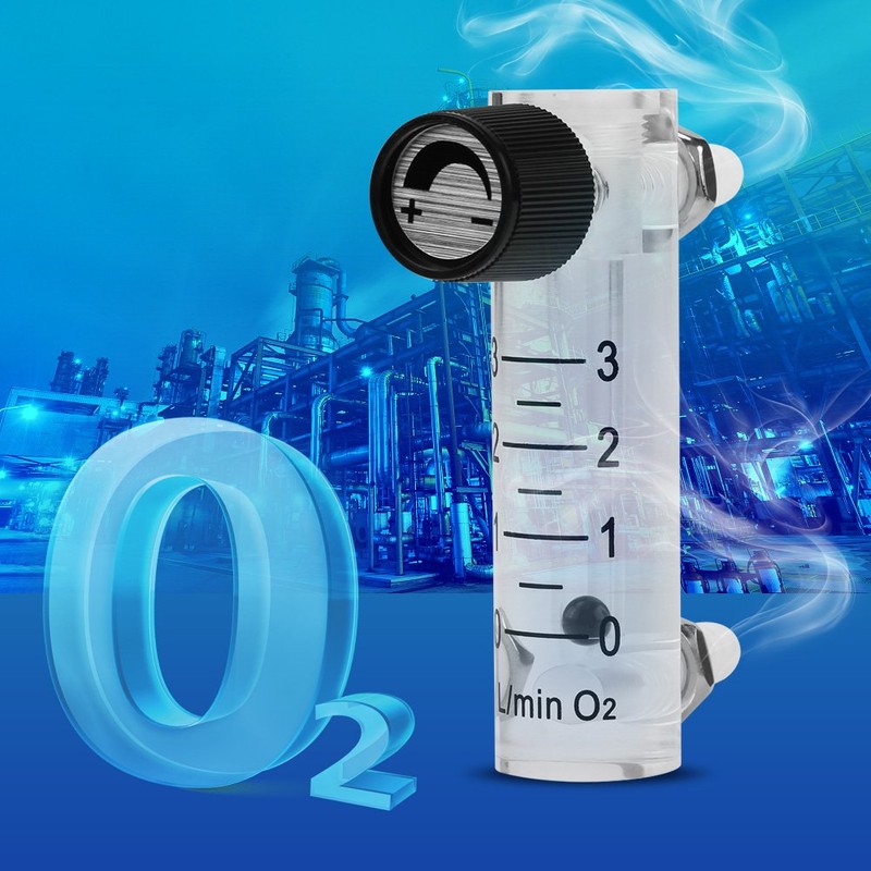 0-3LPM Acrylic Air Oxygen Meter Lpm Meter Gas Flowmeter with