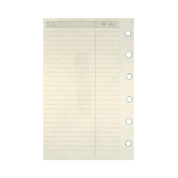 'JÜSCHA Einlage Adressen Hard Cover Case with 50 sheets, DIN