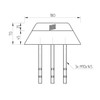 bima Quadro 971596 Overrun Support Steel Anthracite 180 x 180