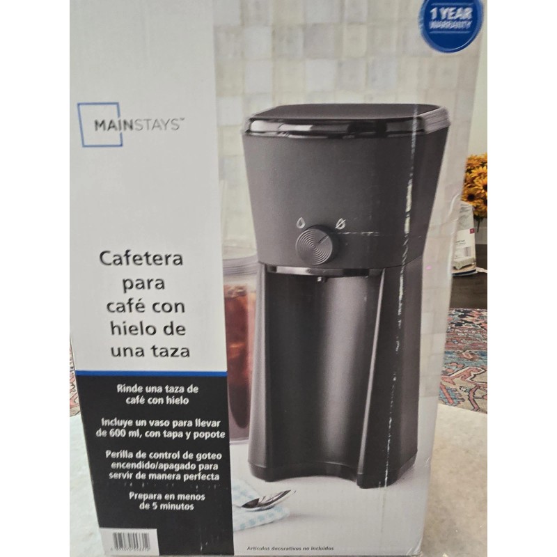 Mainstays 28035441 Iced Coffee Maker with 20 fl oz Reusable
