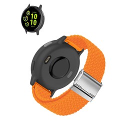 Compatible for Garmin Vivoactive 6 Health and Fitness GPS Smartwatch.WUNIKA Nylon Loop and Quick Release Elastic Band,Replacement Breathable Adjustable Sports Wristband, orange