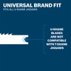 Bosch U144DF 3-5/8-Inch 6 TPI Bi-Metal Universal Shank Jigsaw Blade,