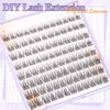 Natural Lash Clusters Clear Band Eyelash Clusters Eyelash Extensions 96pcs