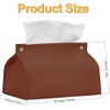 Tissue Box Cover, Refined Modern PU Leather Tissue Box Holder