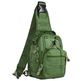 G4Free One Shoulder Bag, Body Bag, Day Bag, Military, Tactical, 2-Way, Outdoor, Survival Games, green