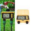 Jectse Automatic Watering System Irrigation Controller Solar Sprinkler Timer for