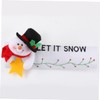 KOMBIUDA 3pcs Christmas Fabric Refrigerator Handle Covers Santa Snowman Elk