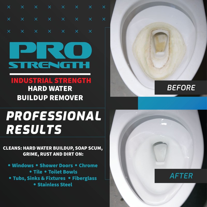 Pro-Strength Hard Water Stain Remover, Industrial Strength Hard Water, Mineral,