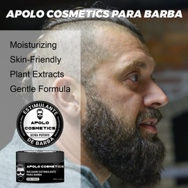 Para Barba, Estimulante De Barba Apolo, Apolo Para Barba for Men, Ultra Potente Beard Stimulating Balm, Skin-Friendly, Non-irritating 100ml/3.38floz (1 PC, 1)