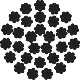 10 Pairs Nipple Cover Pasties Disposable Nipple Covers Self Adhesive No Show Breast Stickers for Women Rave Party(Black)