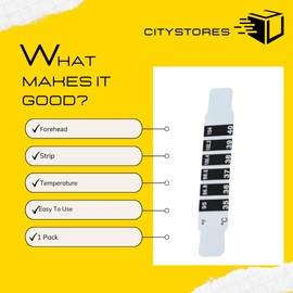 Citystores® Reusable Forehead Strip Thermometer for Babies & Kids Infant Fever Temperature Test Safe & Non-Invasive Baby Body Temperature Checker