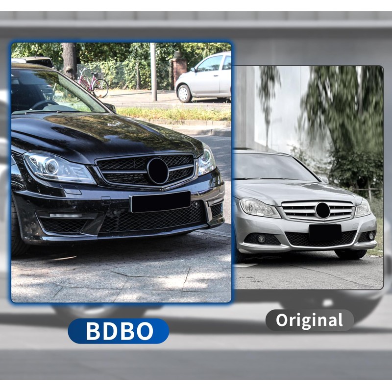 BDBO Front Grill Grille for 2008-2014 Mercedes W204 C-Class C250