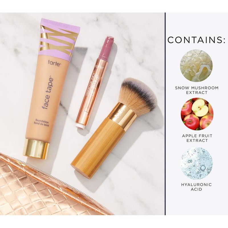 tarte Super- Size Face Tape Foundation 3-Pc Kit with Bag:_44N