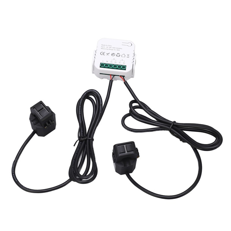 WiFi Smart Energy Monitor Single Phase Clamp Electricity Meter 100‑240V
