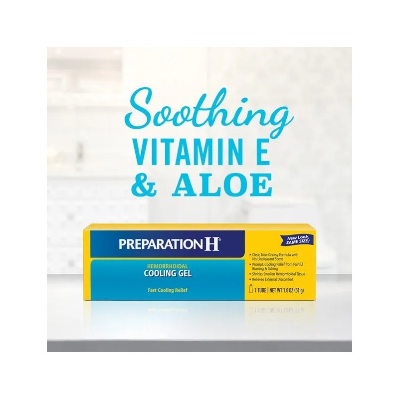 Pomada Hemorroida Preparation H Gel refrescante 26 G Imp. Usa