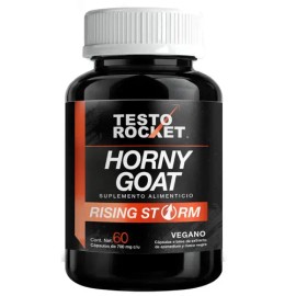 Horny Goat Weed + Maca Negra 4:1 | Energía, Resistencia Y Vitalidad | Suplemento Alimenticio Hombre Testo Rocket | Precursor Testosterona | 60 Capsulas