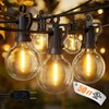 Brightown Outdoor String Lights, 50FT 25 G40 Bulbs Shatterproof Patio