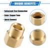 VekAuto Pressure Washer Connector, M22x1.5 Male and Female Adapter Brass