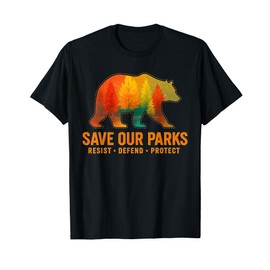 Vintage Save Our Parks Resist National Park Protect ALT US T-Shirt