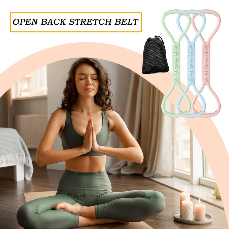 Stretch Bands for Shoulder,8 Shaped Elastic Stretch Bands | Hand