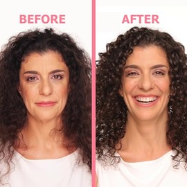 Crema de peinado 3 en 1 para Flyaways - Crema antiencrespamiento para definir todo tipo de cabello y texturas - Añade brillo y suavidad con el cepillo