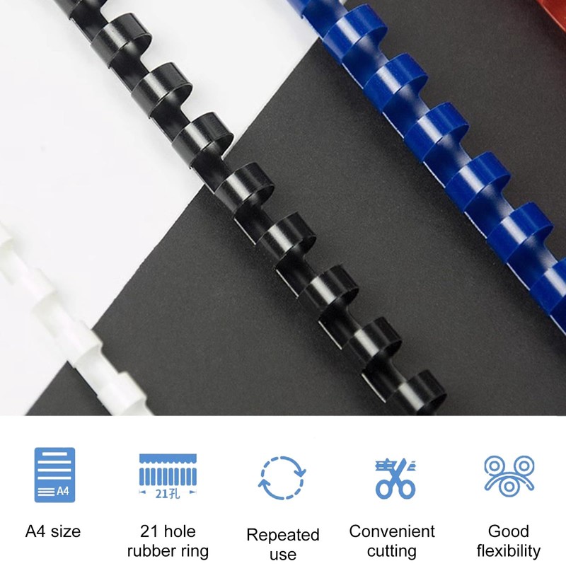 Plastic Binding Combs, Plastic Binding Combs, Pack of 100 Plastic