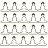 Lusofie 20Pcs Dungaree Suspender Clips Overall Buckles 1.5 Inch Wide
